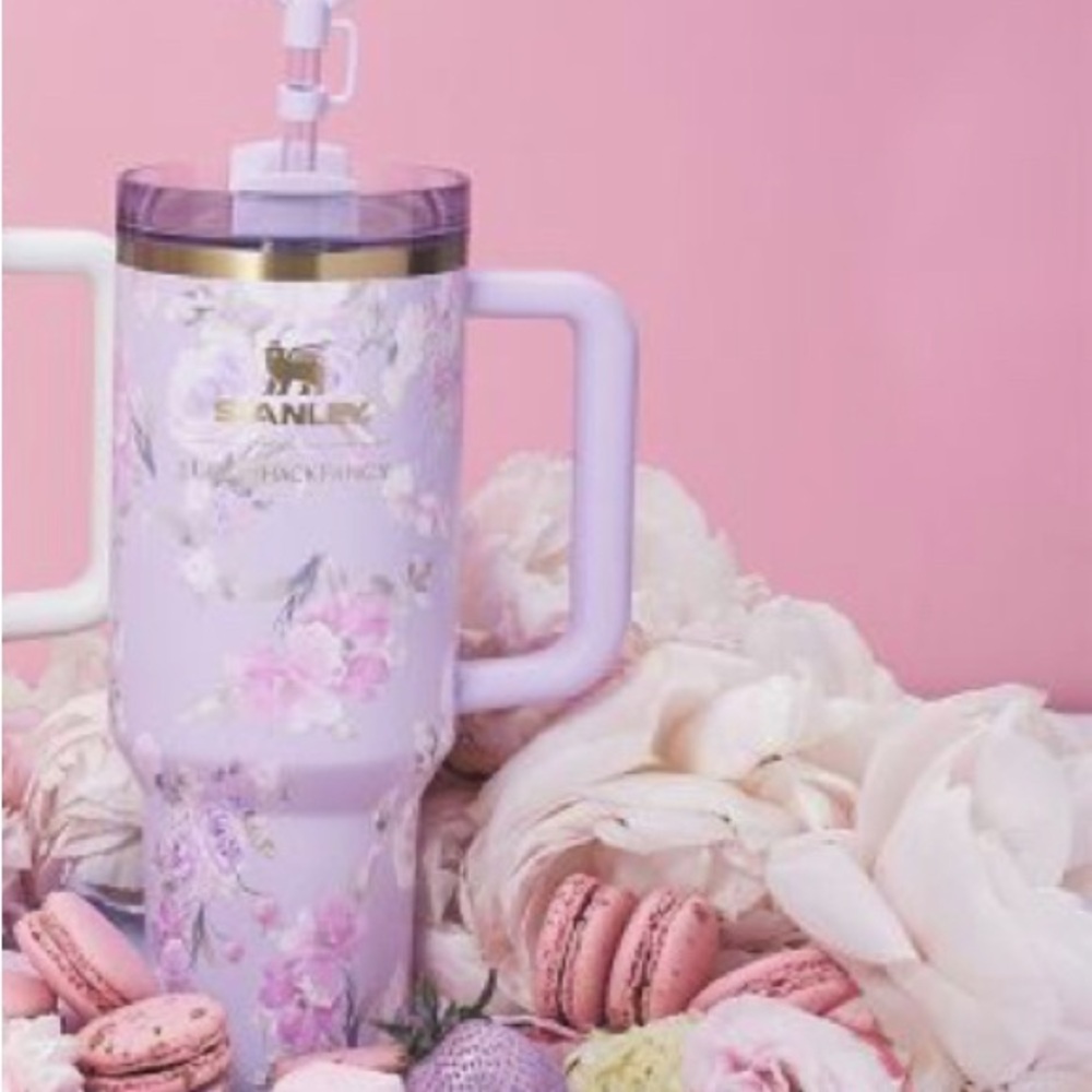 NIB LOVESHACK FANCY Stanley Happy Thoughts Floral Lavender Tumbler